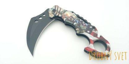 Skladací  nôž  karambit s potlačou br60. - Image 3