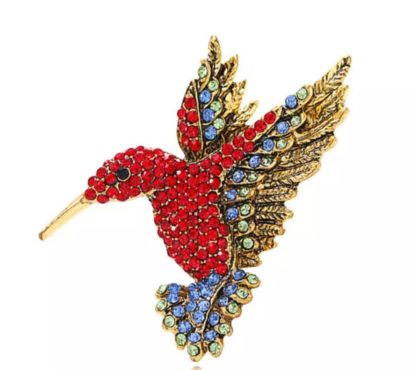 Brošňa červeného kolibríka YN1140