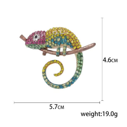 Brošňa zázračného chameleóna b8